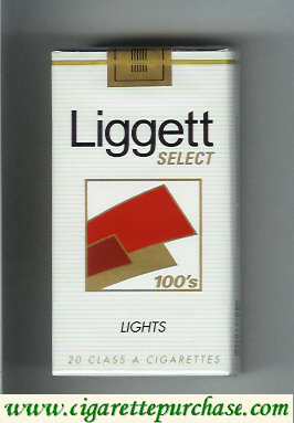 Liggett Select 100s Lights cigarettes soft box